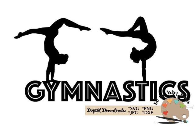 Gymnastics svg - gymnast silhouette clip art - female gymnast SVG The Artsy Spot 