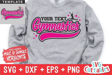 Gymnastics svg - Gymnastics Cut File - Gymnastics Template 0029 - svg - eps - dxf - Silhouette - Cricut Cut File - Digital Download SVG Svg Cuttables 