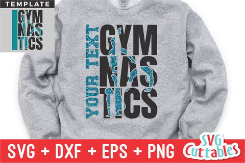 Gymnastics svg - Gymnastics Cut File - Gymnastics Template 0031 - svg - eps - dxf - Silhouette - Cricut Cut File - Digital Download SVG Svg Cuttables 