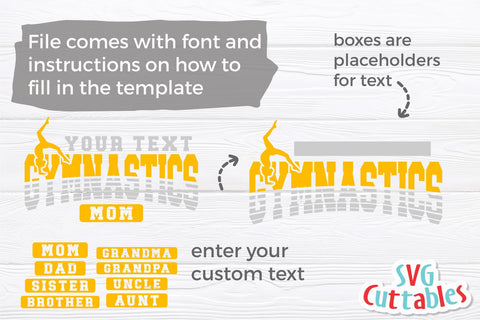 Gymnastics SVG | Gymnastics Template 0014 SVG Svg Cuttables 