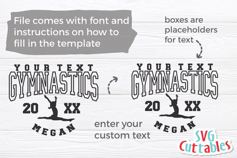 Gymnastics SVG | Gymnastics Template 0016 SVG Svg Cuttables 