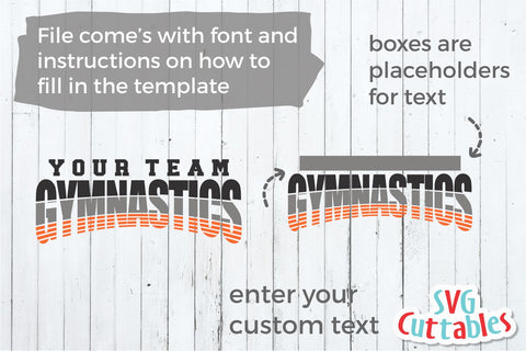 Gymnastics Template 002 Svg Cuttables 