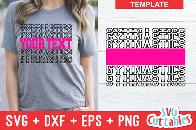 Gymnastics Template 003 SVG Svg Cuttables 