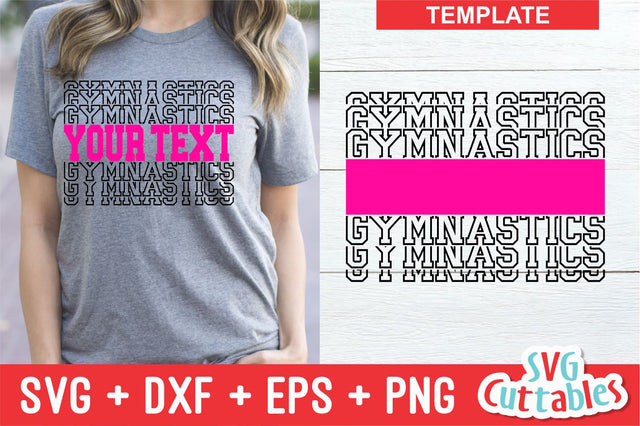 Gymnastics Template 003 SVG Svg Cuttables 