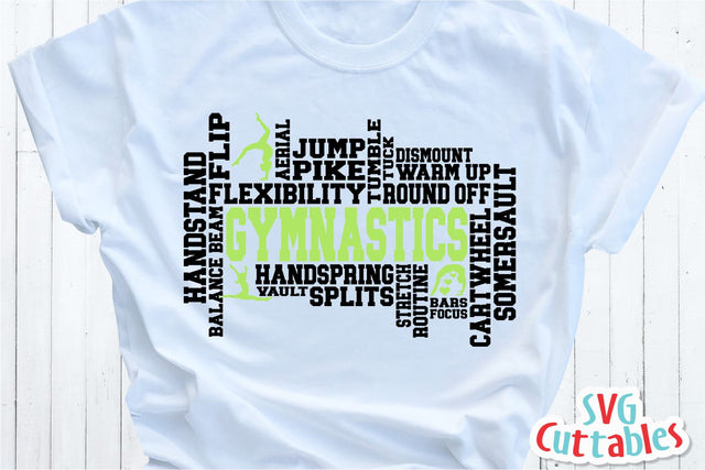 Gymnastics Word Art SVG Svg Cuttables 