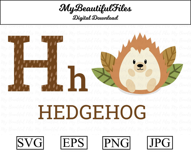 h-hedgehog SVG MyBeautifulFiles 