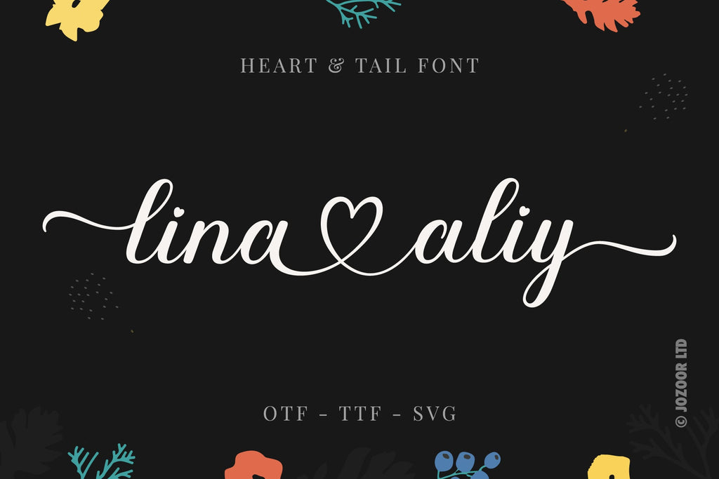 Habiby - Lovely Heart Script Font - So Fontsy