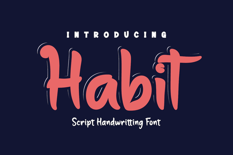 Habit Font twinletter 