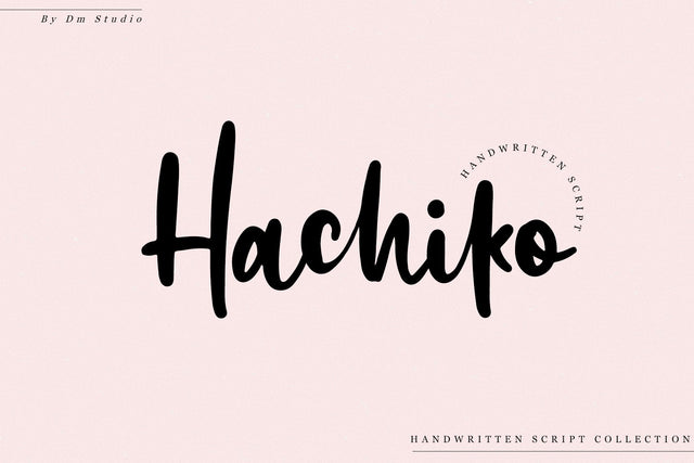 Hachiko - Handwritten Font Font Dm Letter Studio 