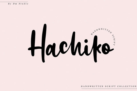 Hachiko - Handwritten Font Font Dm Letter Studio 