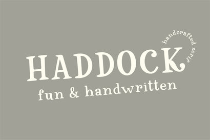 Haddock Font Sunday Nomad 