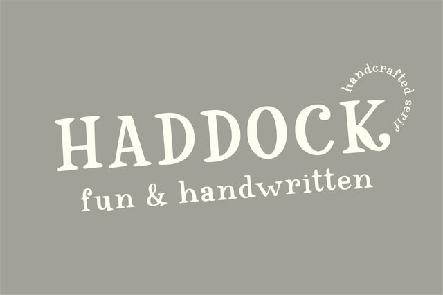 Haddock Font Sunday Nomad 