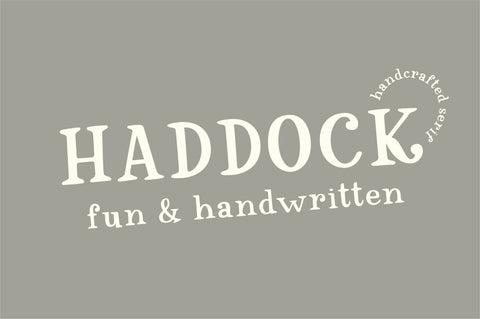 Haddock Font Sunday Nomad 