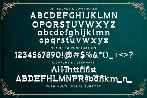 Hadfim - Victorian Decorative Font Font StringLabs 