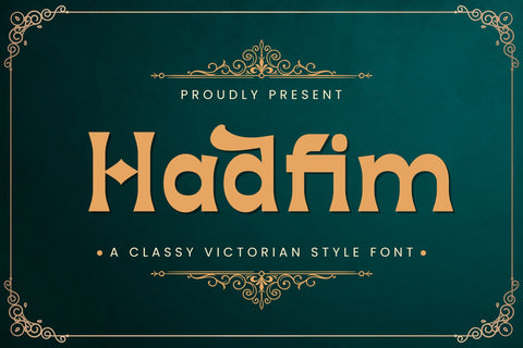 Hadfim - Victorian Decorative Font Font StringLabs 
