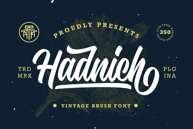 Hadnich - Modern Script Font Arterfak Project 