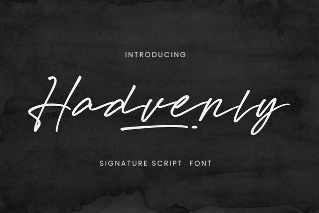 Hadvenly Signature Font Irvan Randi 