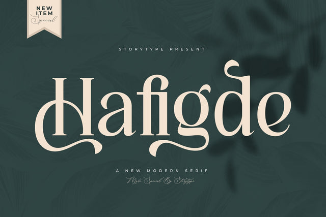 Hafigde Typeface Font Storytype Studio 