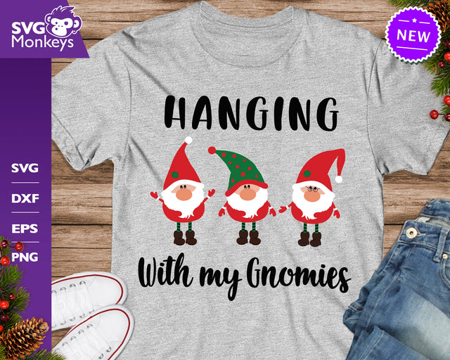 Haging With My Gnomies Svg, Christmas Gnomes Svg SVG SvgMonkeys 