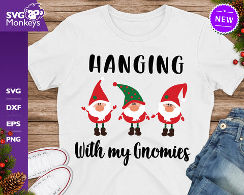Haging With My Gnomies Svg, Christmas Gnomes Svg SVG SvgMonkeys 