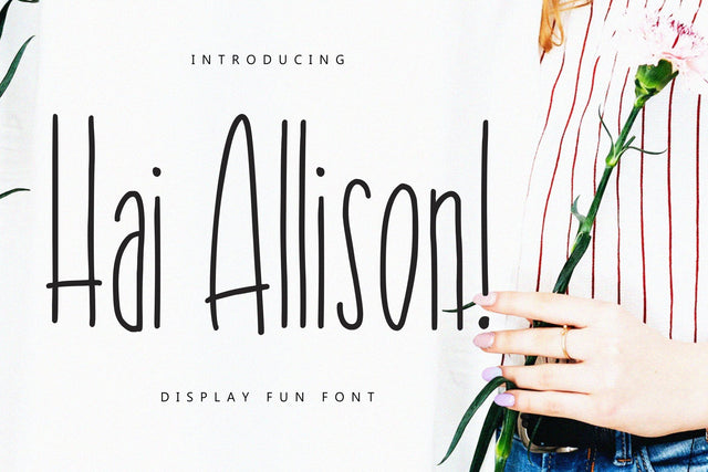 Hai Allison Fun Display Font Font Creatype Studio 