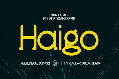 Haigo Font twinletter 