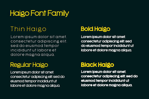 Haigo Font twinletter 
