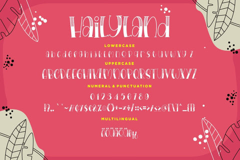 Hailyland Fun Children Typeface Font Creatype Studio 