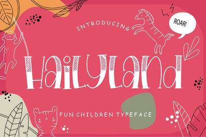 Hailyland Fun Children Typeface Font Creatype Studio 