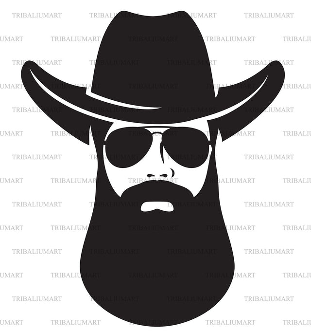 Hair Beard Mustache sunglasses SVG TribaliumArtSF 