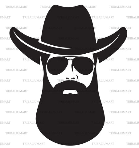 Hair Beard Mustache sunglasses SVG TribaliumArtSF 