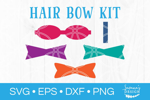 Hair Bow Template SVG SVG SavanasDesign 