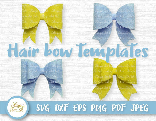 Hair bow templates SVG MagicArtLab 