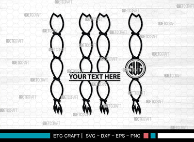 Hair Braided Monogram, Hair Braided Silhouette, Hair Braided SVG, Braided Svg, Braided Hair Svg, Fashion Svg, SB00195 SVG ETC Craft 