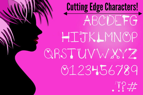 Hair Candy - A Sassy Font for Beauticians Font Lakeside Cottage Arts 