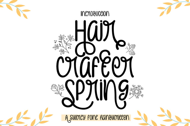 Hair Crafter Spring font Font JH-CreativeFont 