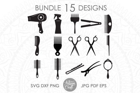 Hair dresser SVG bundle SVG Artisan Craft SVG 