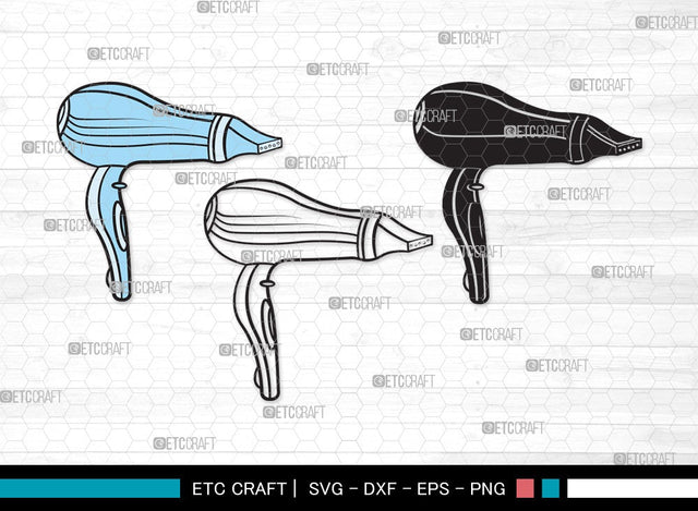 Hair Dryer SVG | Hair Stylist Svg | Barber Tool Svg | Hair Salon Svg | Salon Equipment Svg | Blow Dryer Svg | Hair Dryer Clipart SVG ETC Craft 
