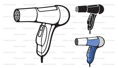 Hair dryer SVG TribaliumArtSF 