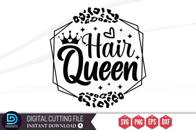 Hair queen SVG SVG DESIGNISTIC 