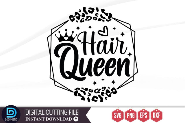 Hair queen SVG SVG DESIGNISTIC 