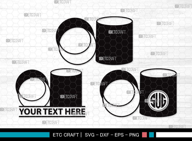 Hair Roller Monogram SVG | Hair Stylist Svg | Barber Tool Svg | Hair Salon Svg | Salon Equipment Svg | Blow Dryer Svg | Hair Roller Clipart SVG ETC Craft 