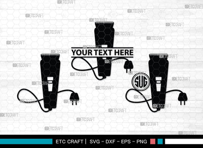 Hair Salon Monogram, Hair Salon Silhouette, Hair Salon SVG, Hair Comb Svg, Comb Svg, Hairdresser Svg, SB00196 SVG ETC Craft 