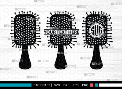 Hair Salon Monogram, Hair Salon Silhouette, Hair Salon SVG, Hair Comb Svg, Comb Svg, Hairdresser Svg, SB00196 SVG ETC Craft 