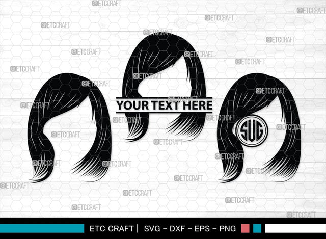 Hair Salon Monogram, Hair Salon Silhouette, Hair Salon SVG, Hair Comb Svg, Comb Svg, Hairdresser Svg, SB00196 SVG ETC Craft 