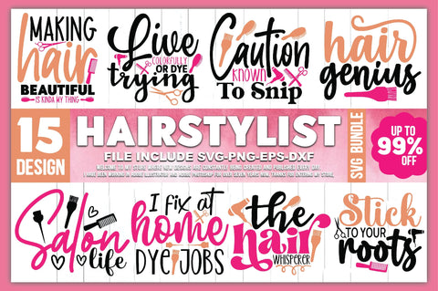 Hair Stylist SVG Bundle SVG Ariyan 