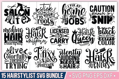 Hair Stylist SVG Bundle SVG Ariyan 