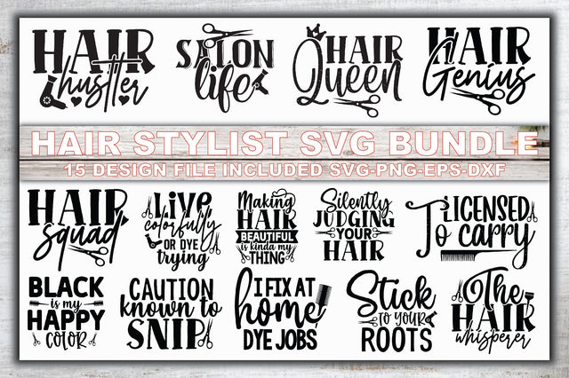 Hair Stylist SVG Bundle SVG Ariyan 