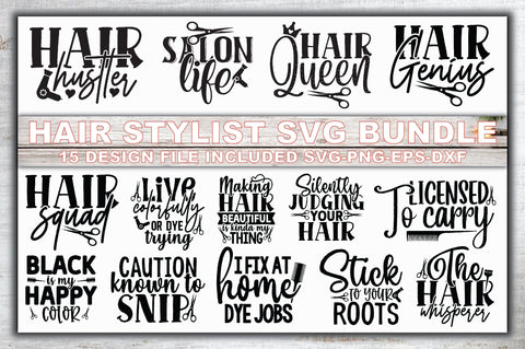 Hair Stylist SVG Bundle SVG Ariyan 