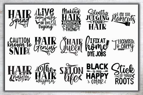 Hair Stylist SVG Bundle SVG Ariyan 